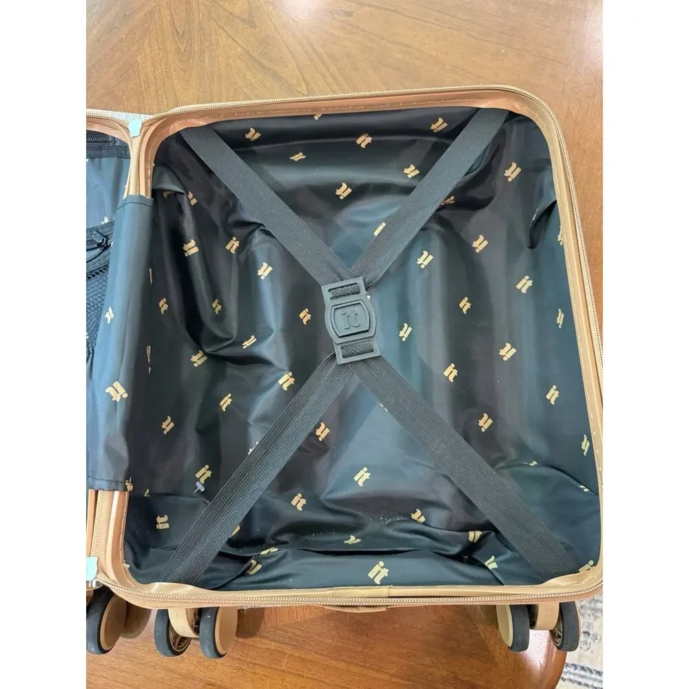 Metalik Western Cowboy print hard-sided carry-on from the brand it luggage RARE